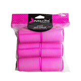 Pink Velcro Sponge Hair Rollers - 6 Pack for Heatless Curls - TryAladdin