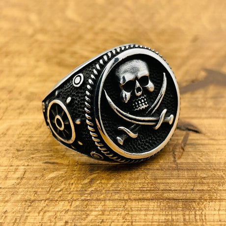 Pirate Skull Silver Ring