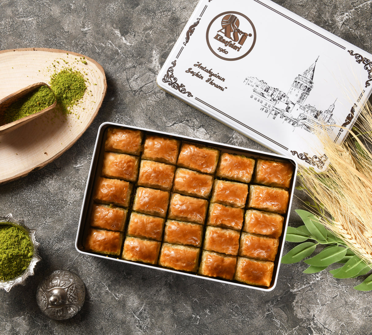 Asi | Pistachio Baklava in Gift Metal Box