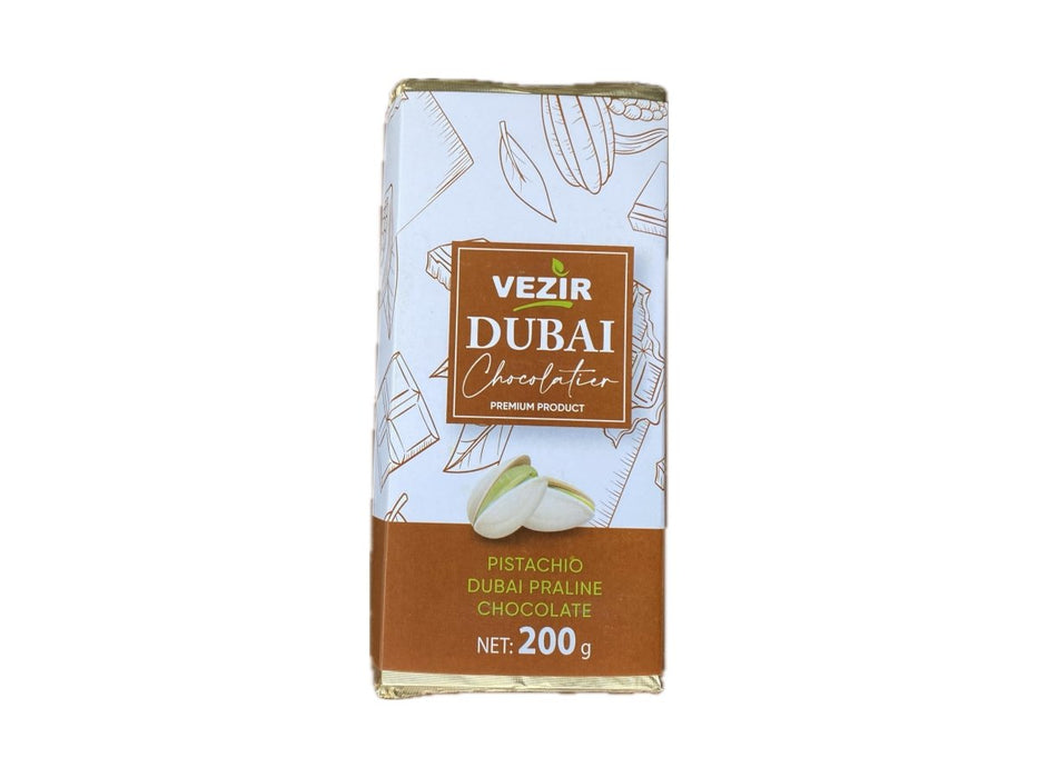 Pistachio Praline Dubai Chocolate Bar – Crispy & Nutty Delight