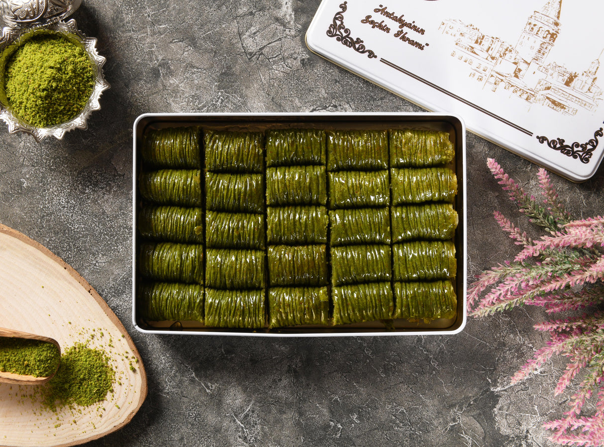 Asi | Pistachio Sarma Baklava in Gift Metal Box