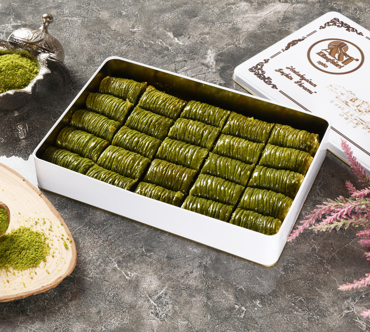 Asi | Pistachio Sarma Baklava in Gift Metal Box