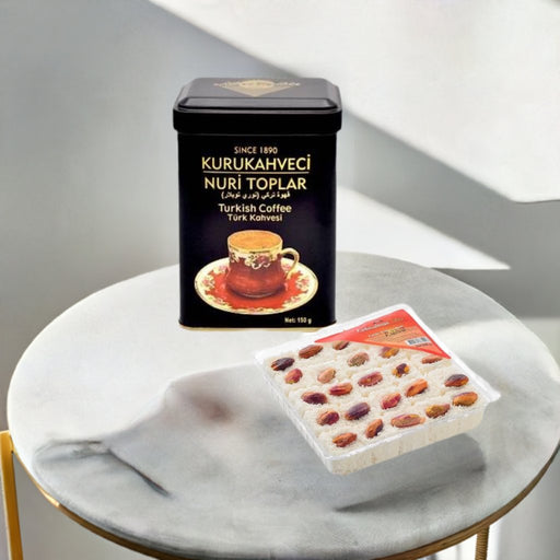 Pistachio Turkish Delight (200g) & Nuri Toplar Turkish Coffee (150g) Bundle
