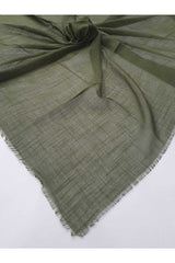 Plain Haki Cotton Scarf - Soft & Breathable - TryAladdin
