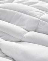 Professional-Grade Microfiber Double Duvet Pillow Set - White