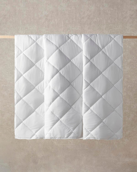 Professional-Grade Microfiber Double Duvet Pillow Set - White
