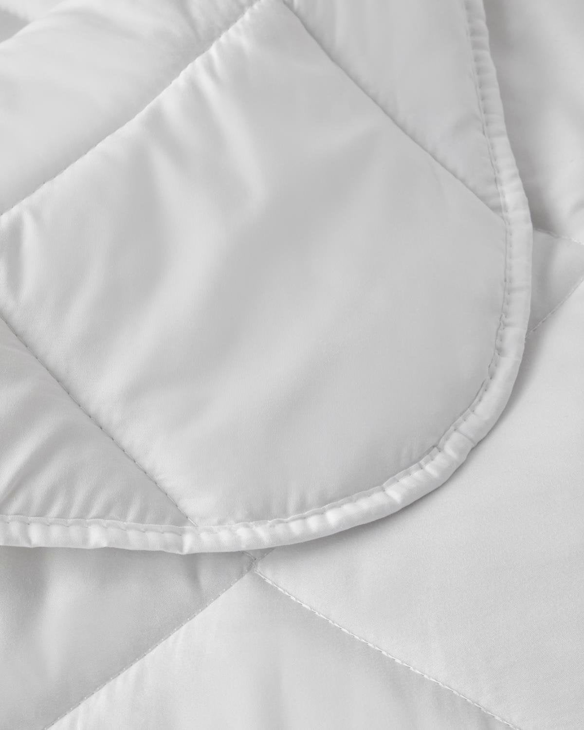 Professional-Grade Microfiber Double Duvet Pillow Set - White