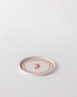 Plastic Round Serving Tray - Contemporary Two - Tone Design - TryAladdin