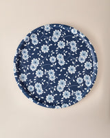 Plastic Round Serving Tray - Reve Blue Vista Design - TryAladdin