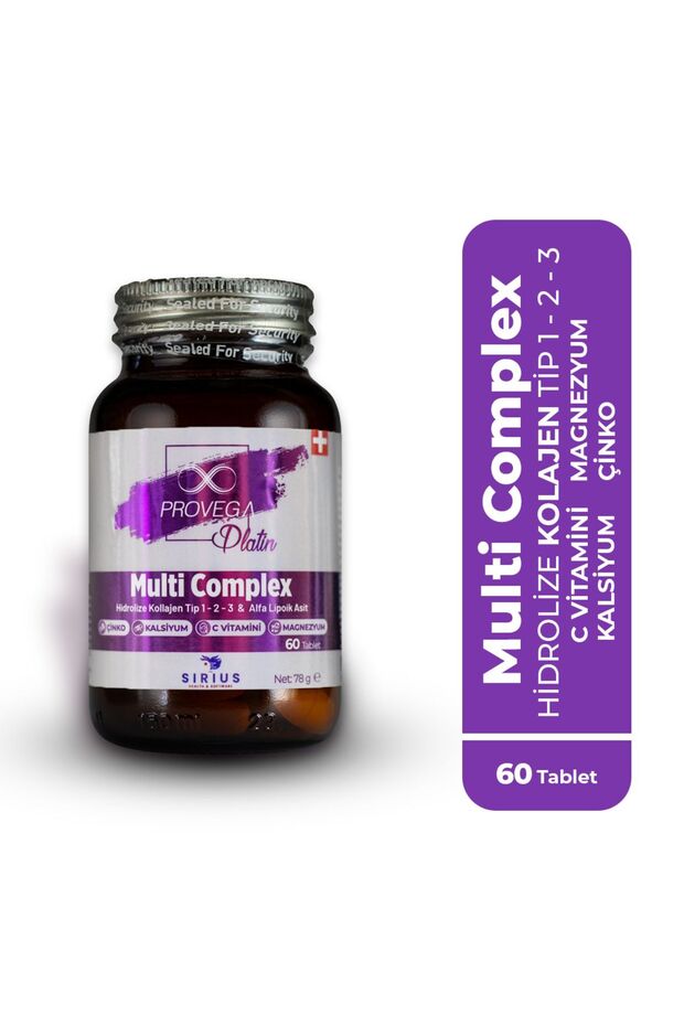 Platin Multi Complex Collagen & Vitamin Tablets - 60 Count - TryAladdin