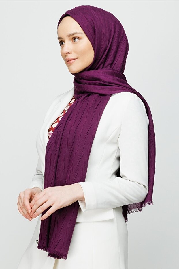 Pleated Bamboo Shawl, Lightweight & Breathable - TryAladdin