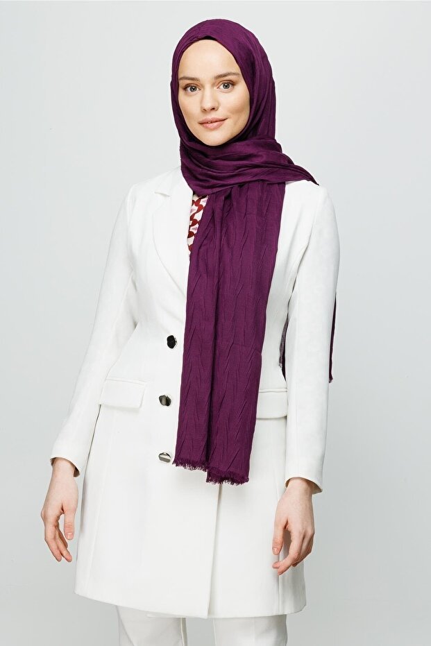 Pleated Bamboo Shawl, Lightweight & Breathable - TryAladdin