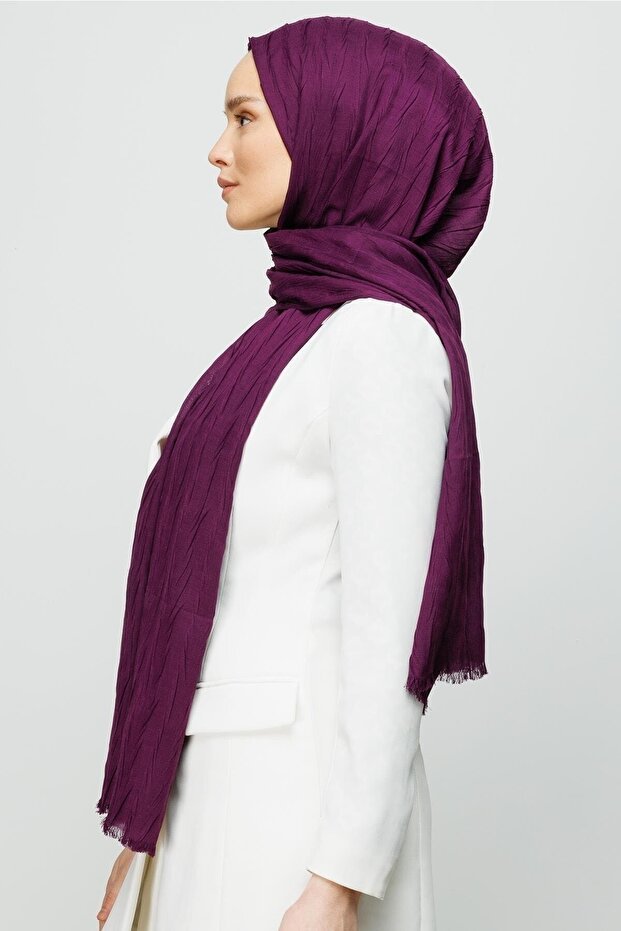 Pleated Bamboo Shawl, Lightweight & Breathable - TryAladdin