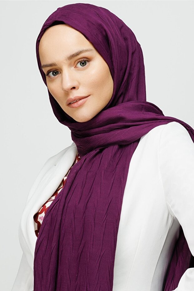 Pleated Bamboo Shawl, Lightweight & Breathable - TryAladdin