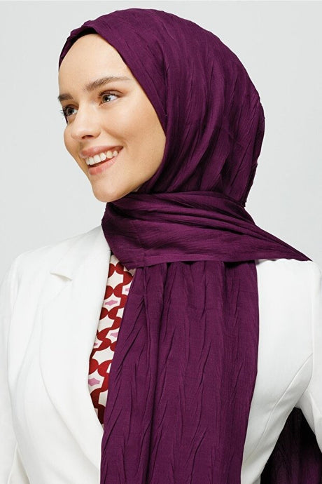 Pleated Bamboo Shawl, Lightweight & Breathable - TryAladdin