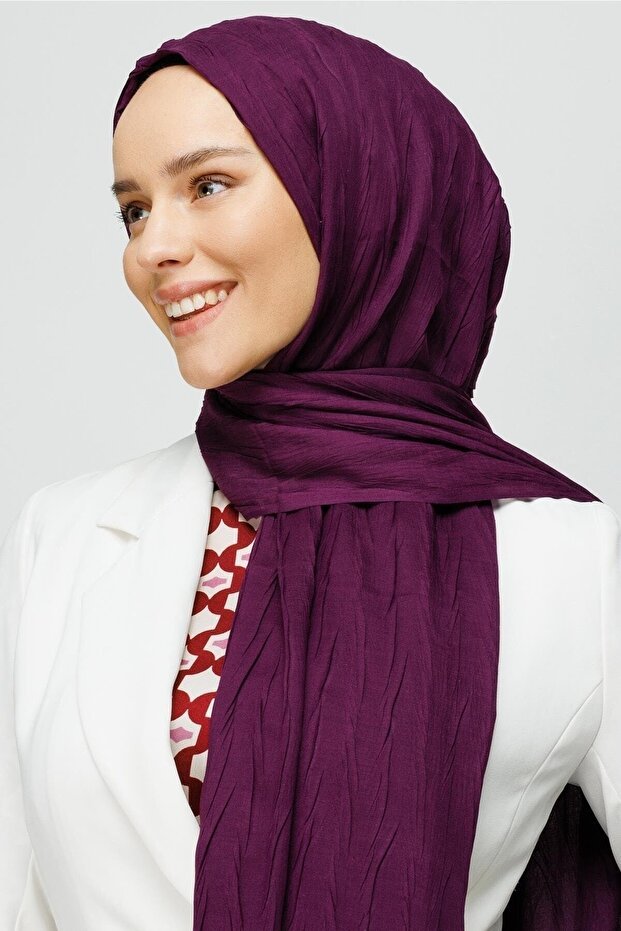 Pleated Bamboo Shawl, Lightweight & Breathable - TryAladdin