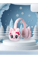 Plush Cat Earmuffs - Warm & Cozy Winter Accessory for Kids - TryAladdin