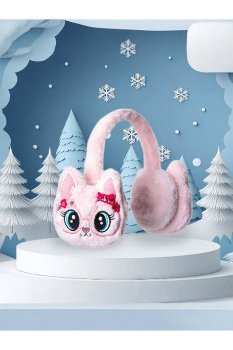 Plush cat Earmuffs - Warm & cozy Winter Accessory for Kids - TryAladdin