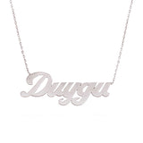 Name Necklace - Sterling Silver Personalized Script Design