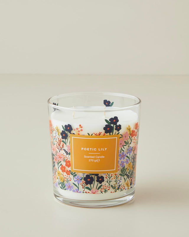 Premium Aromatic Poetic Lily Scented Candle