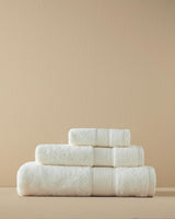 Professional Grade Soft Cotton Face Towel   Ecru