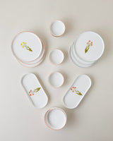 Professional Grade Ceramic Breakfast Dinnerware Set 14 Piece 6 Person Colorful