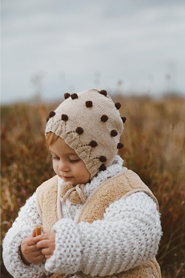 Pom - Pom Baby Beanie 100% cotton - TryAladdin