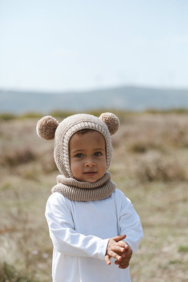 Pom - pom Beanie Hat & Neck Warmer Set - TryAladdin