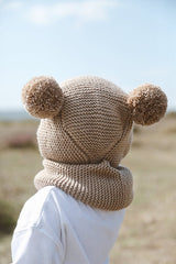 Pom - pom Beanie Hat & Neck Warmer Set - TryAladdin