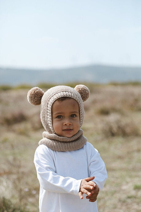 Pom - pom Beanie Hat & Neck Warmer Set - TryAladdin