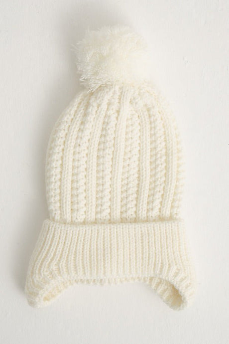 Pompom Knitted Baby Hat - Soft & Warm - TryAladdin