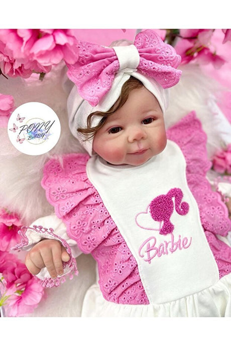 Pony Baby Premium Barbie Suzine Embroidered Newborn 5 - Piece Hospital Take - Home Set - 1.2 kg - TryAladdin