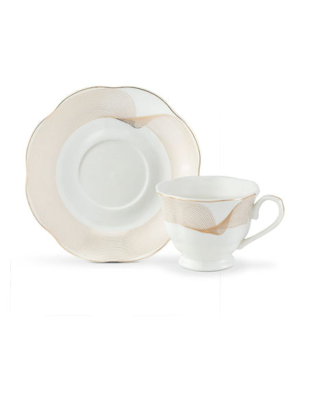 Porcelain 2 - Person Coffee Cup Set - Piquant Elegance for Modern Living - TryAladdin