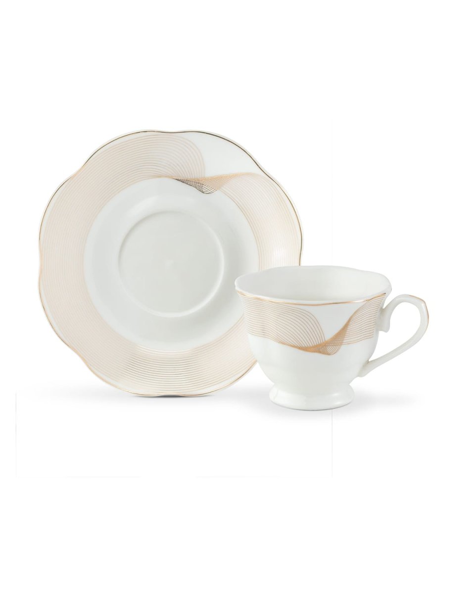 Porcelain 2 - Person Coffee Cup Set - Piquant Elegance for Modern Living - TryAladdin