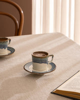 Porcelain 6 - Cup Coffee Set - Classic Design for Everyday Elegance - TryAladdin