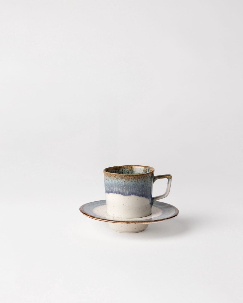 Porcelain 6 - Cup Coffee Set - Classic Design for Everyday Elegance - TryAladdin