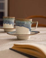 Porcelain 6 - Cup Coffee Set - Classic Design for Everyday Elegance - TryAladdin