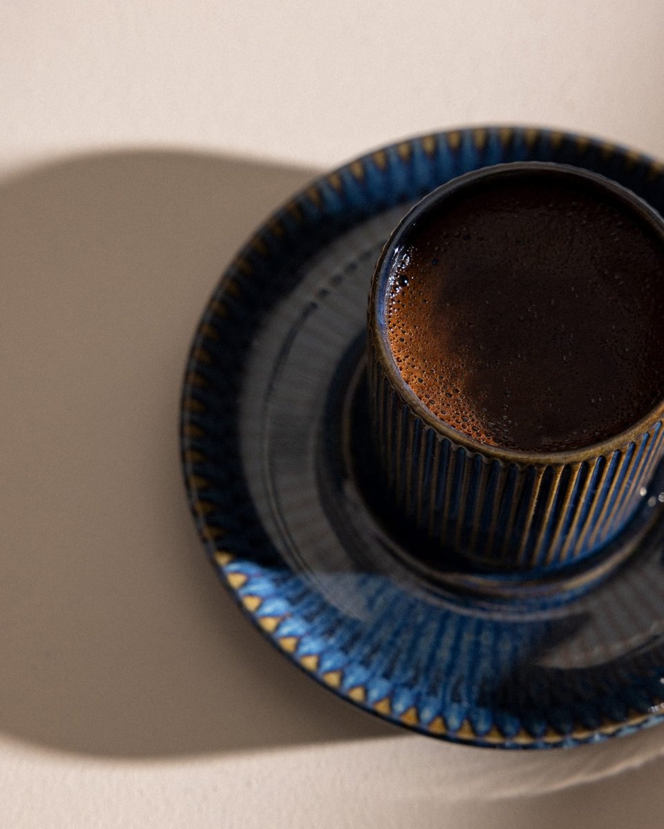 Porcelain Coffee Cup Set - Contemporary Ligne Nouveau - TryAladdin