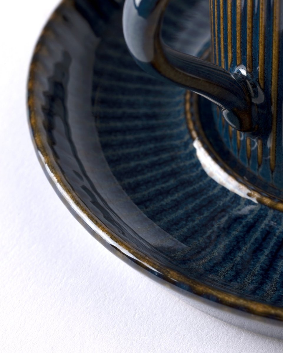 Porcelain Coffee Cup Set - Contemporary Ligne Nouveau - TryAladdin
