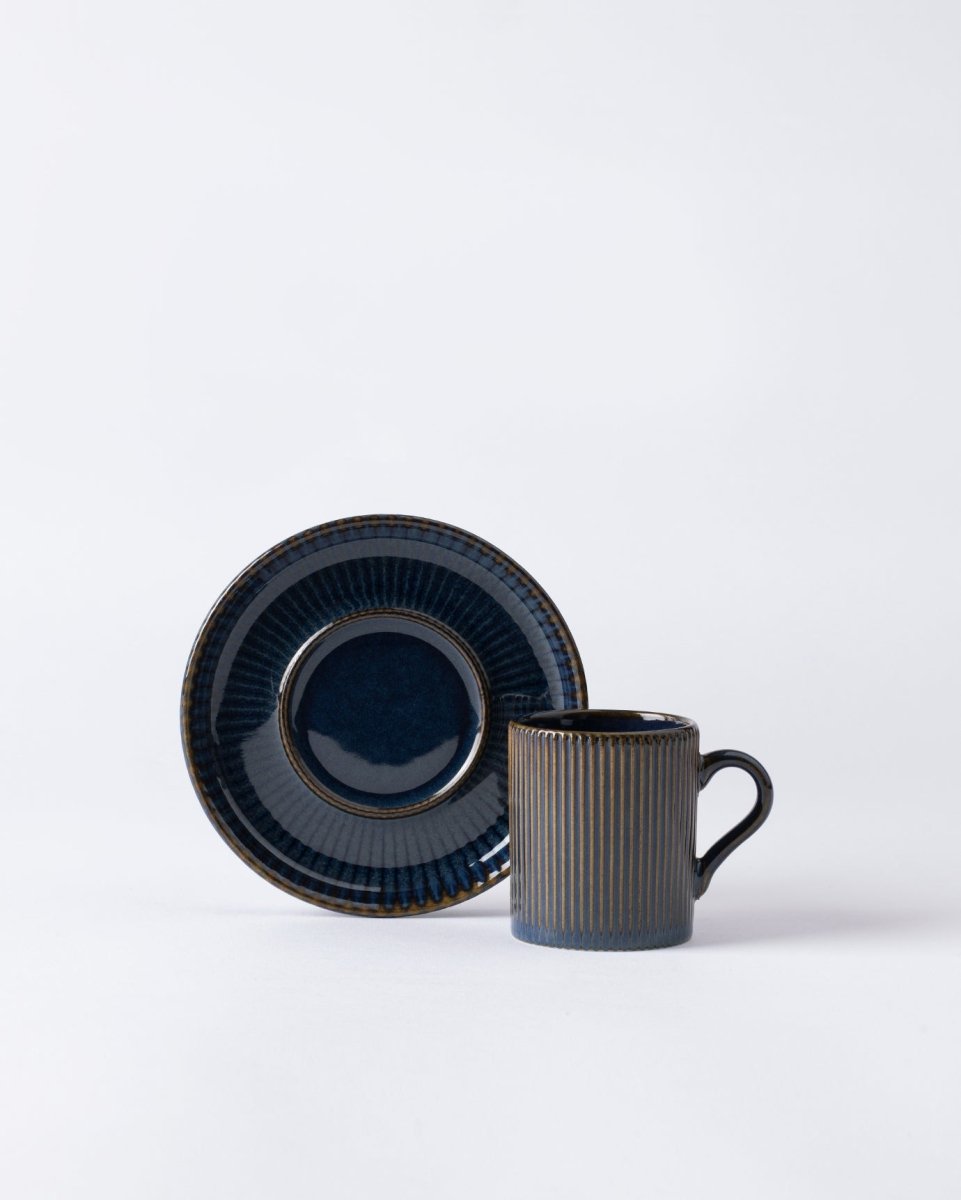 Porcelain Coffee Cup Set - Contemporary Ligne Nouveau - TryAladdin