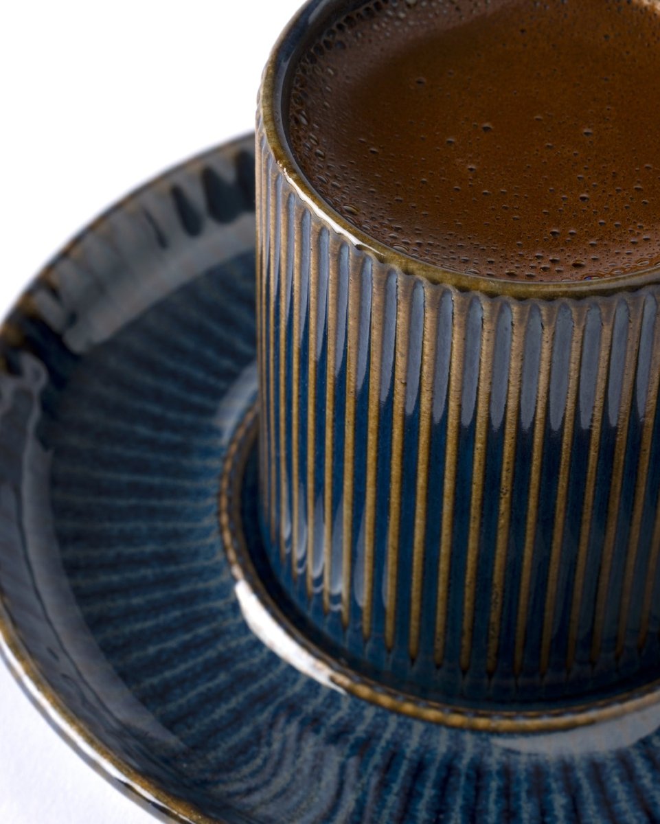 Porcelain Coffee Cup Set - Contemporary Ligne Nouveau - TryAladdin