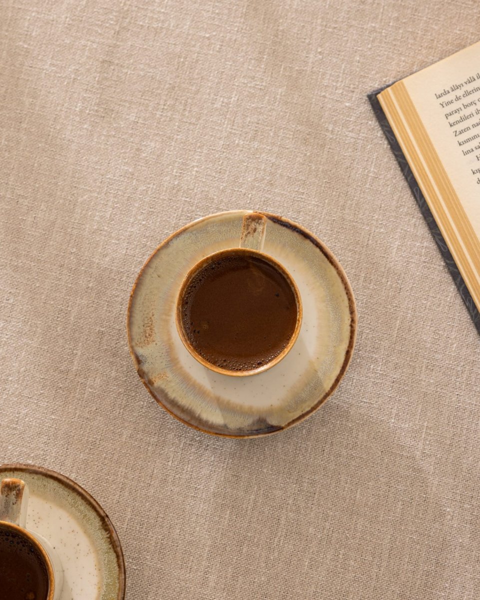 Porcelain Coffee Cup Set for 6 - Elegant & Timeless - TryAladdin
