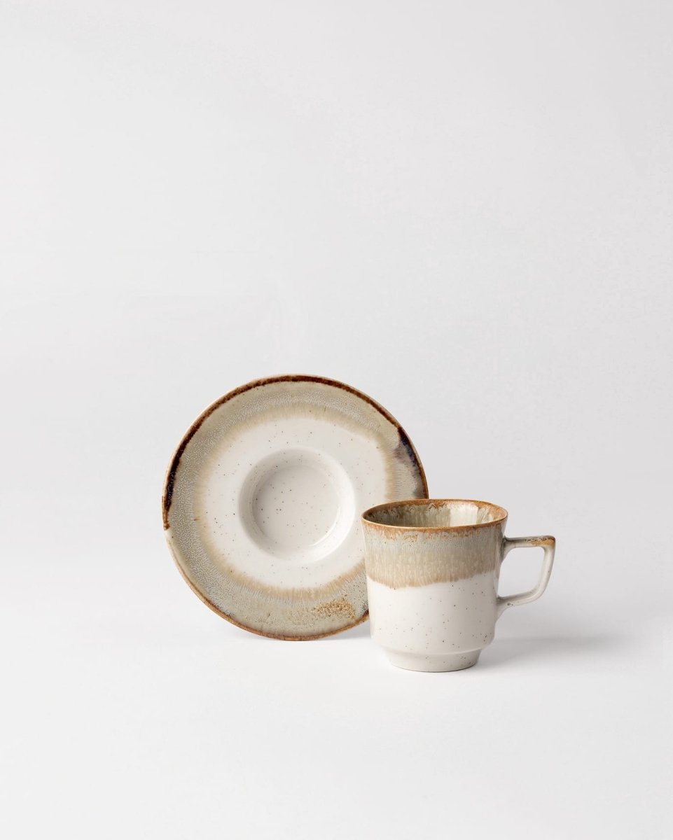 Porcelain Coffee Cup Set for 6 - Elegant & Timeless - TryAladdin