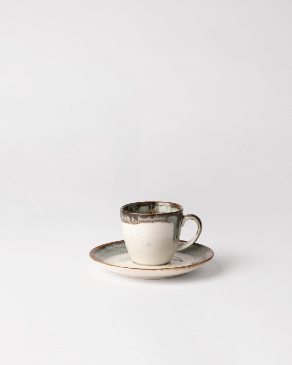 Porcelain Coffee Cup Set for Six - Mathilda Collection - TryAladdin