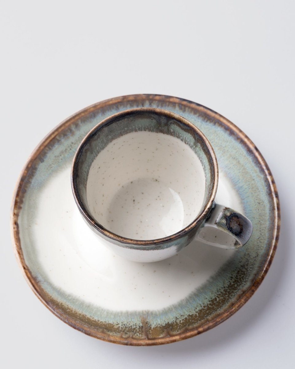 Porcelain Coffee Cup Set for Six - Mathilda Collection - TryAladdin