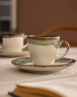 Porcelain Coffee Cup Set for Six - Mathilda Collection - TryAladdin
