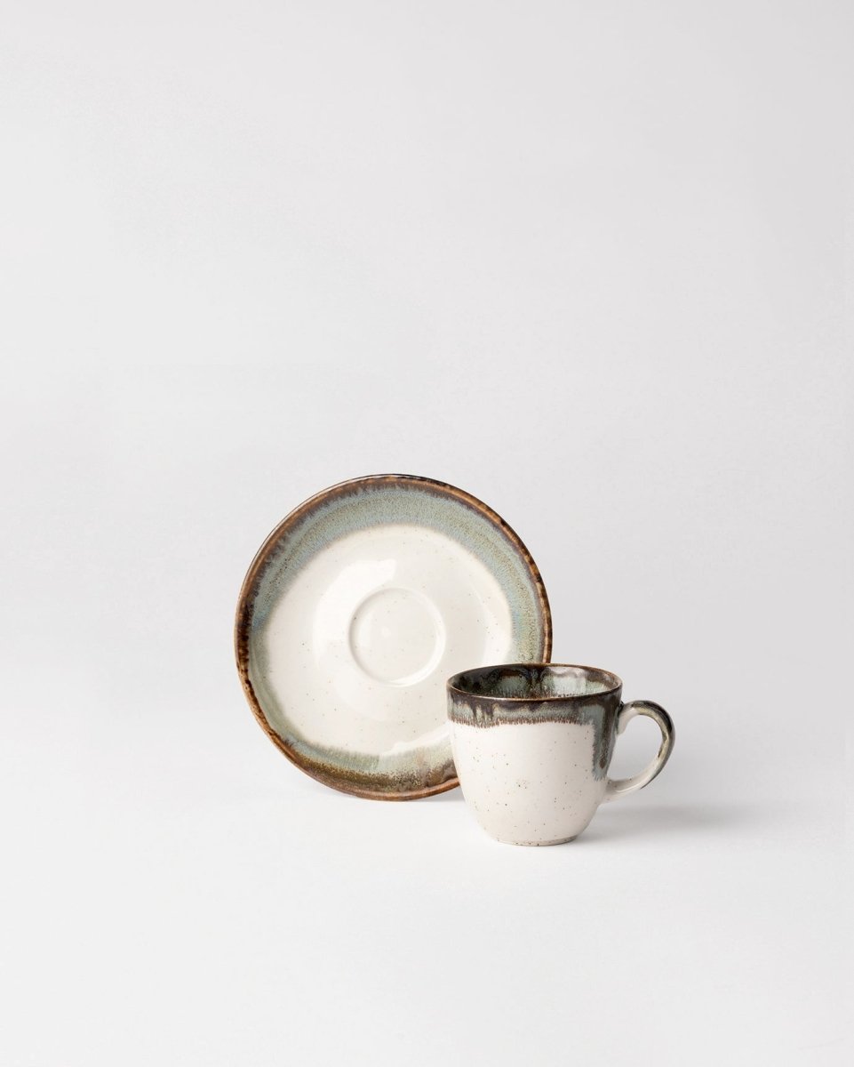 Porcelain Coffee Cup Set for Six - Mathilda Collection - TryAladdin