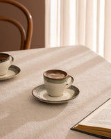 Porcelain Coffee Cup Set for Six - Mathilda Collection - TryAladdin