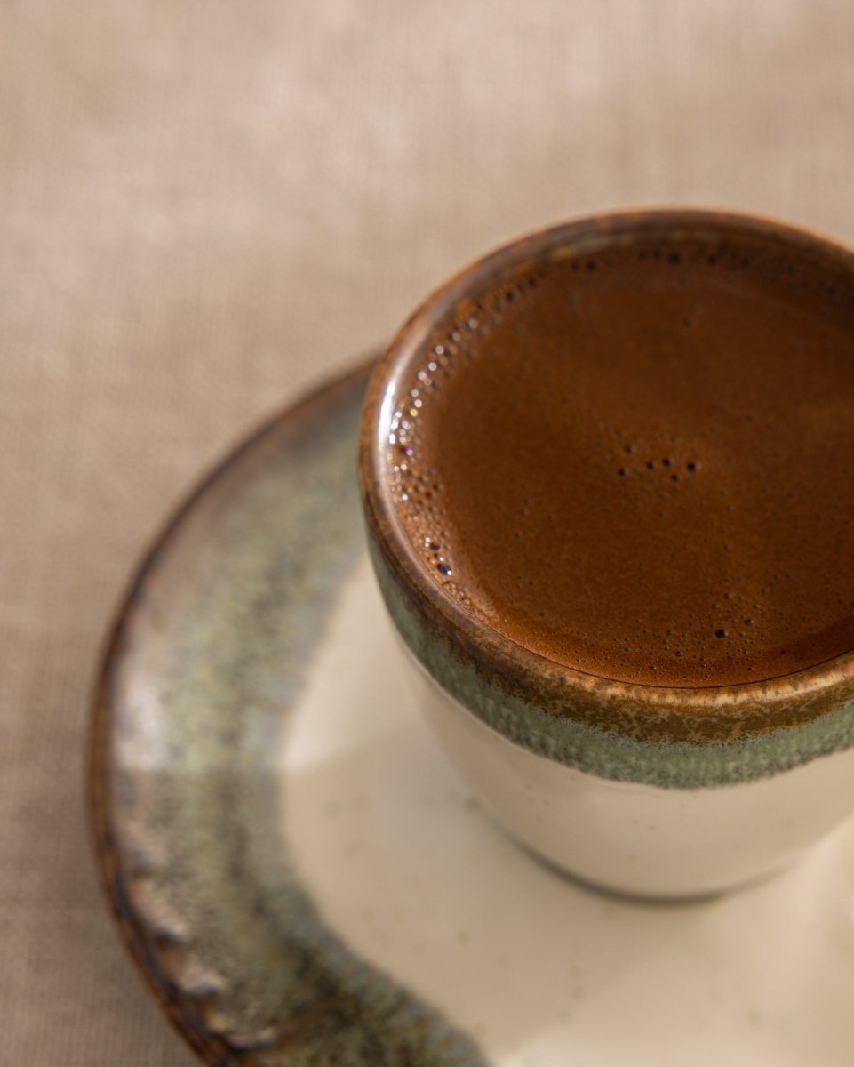 Porcelain Coffee Cup Set for Six - Mathilda Collection - TryAladdin