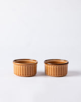 Porcelain Ramekin Baking & Serving Set - 2 - Piece Elegant Design - TryAladdin